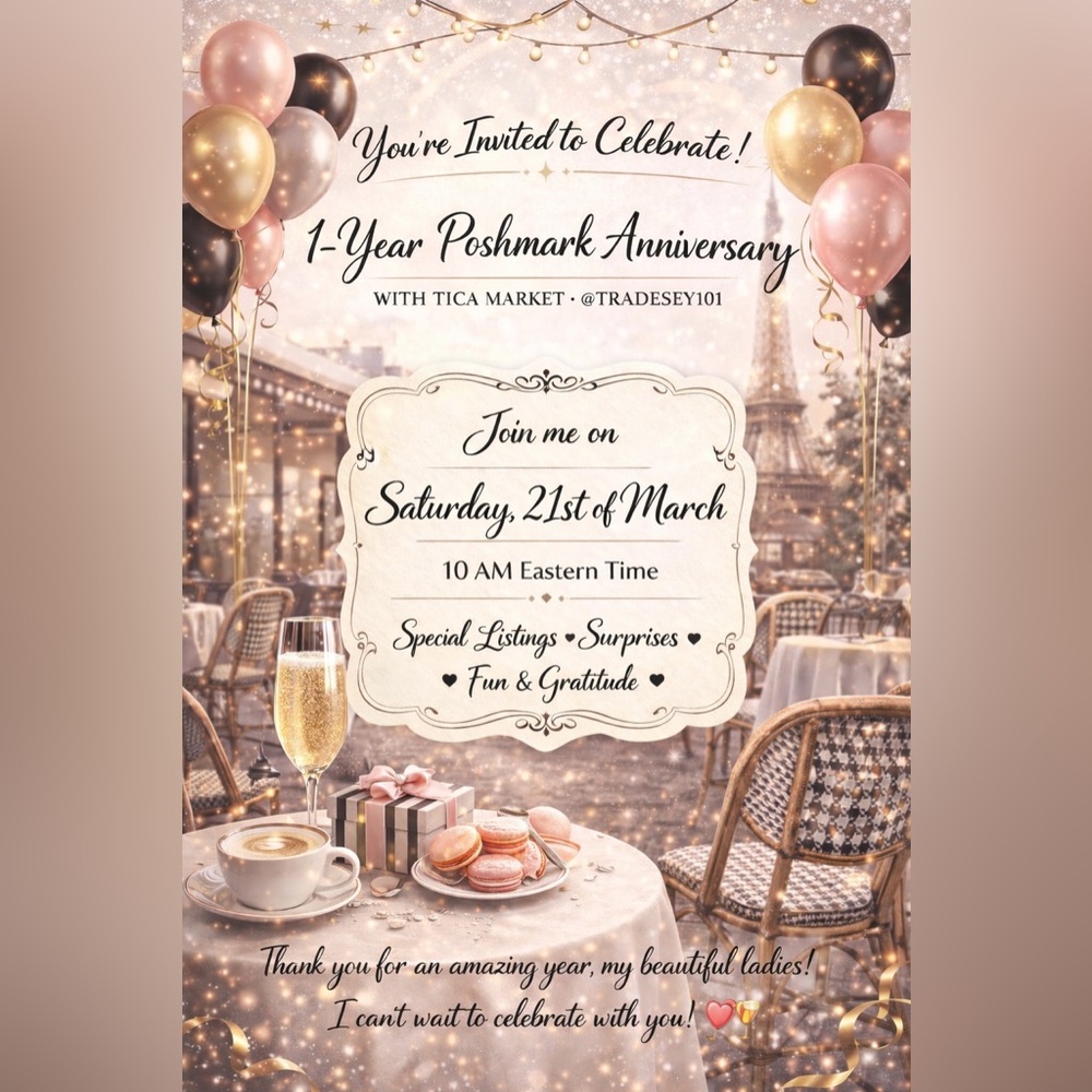 1-Year Poshmark Anniversary 🥳 Party !!!